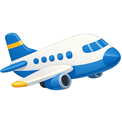 Самолет - символ путешествий в детском лагере